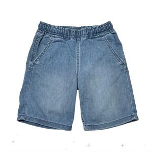 H&M Blue Denim Shorts Elastic Waist